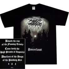 Darkthrone Panzerfaust футболка Размеры s, m, l, Xl черный металл Футболка Официальный Темный трон Удобная футболка Повседневная короткий рукав принт