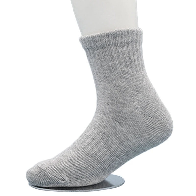 

Baby Boy Girls Cotton Ankle Length Socks Solid Color Winter Leg Warmer School striped design warm socks