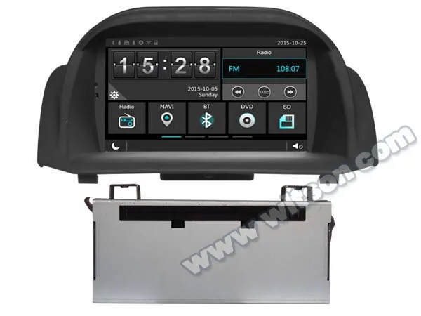 Excellent 7" Capacitive Touch Screen Special Car DVD for Ford Fiesta 2013-2017 with Front DVR Camera Support & Android Mirror Link Support 1