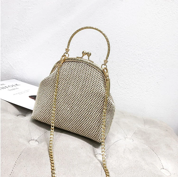 bags women shoulder crossbody bag shell kiss lock bag women's handbag (13)