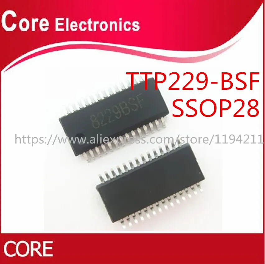 100 шт. TTP229-BSF SSOP28 8229BSF SOP новый и оригинальный IC | Электронные компоненты