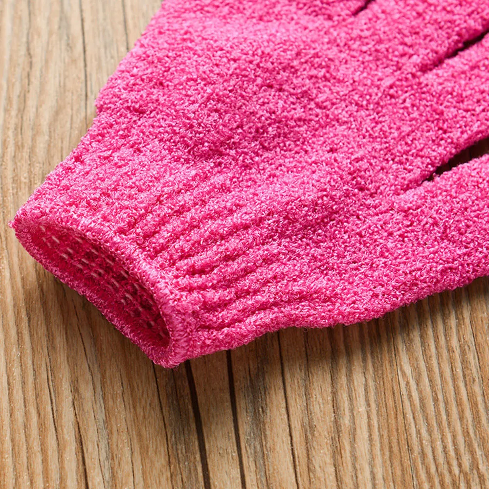 Wholesale Skin Spa Bath Gloves Foam Bath Skid Resistance Five Fingers Bath Towel Multicolor Shower Gloves Exfoliating Wash0.96