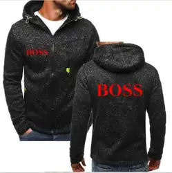 2019 мужская толстовка с надписью Boss осень-зима модная куртка на молнии Мини куртка для босса Мужская мотоциклетная толстовка, толстовка