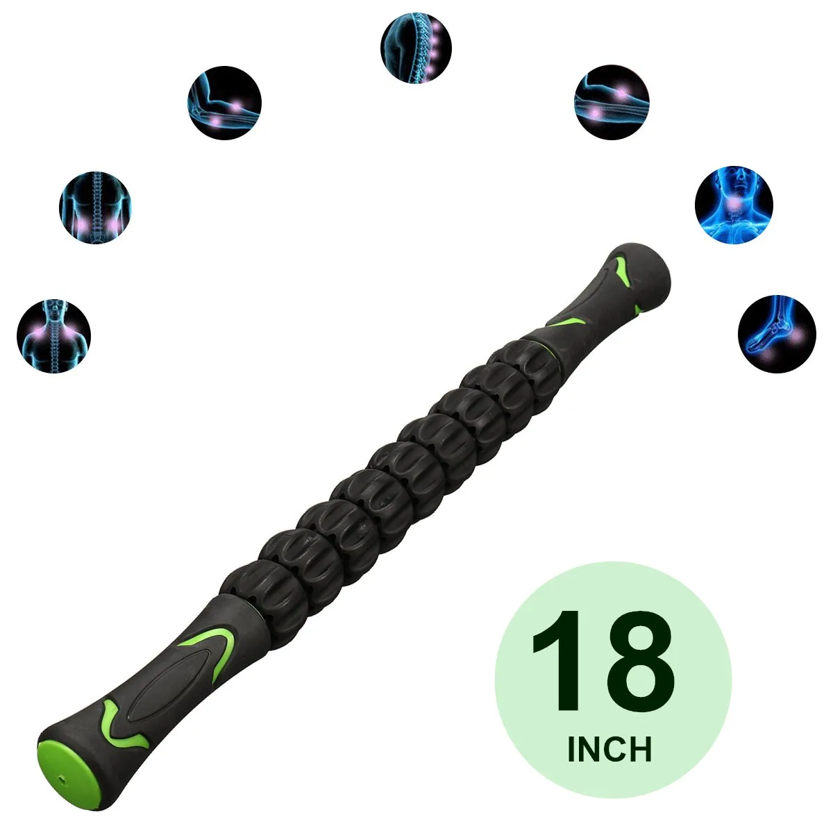 Yoga Massage Roller Stick Leg Back Relaxion Foam Muscle Therapy Relieve Physio Block Fitness Equipment TPR ABS | Спорт и развлечения