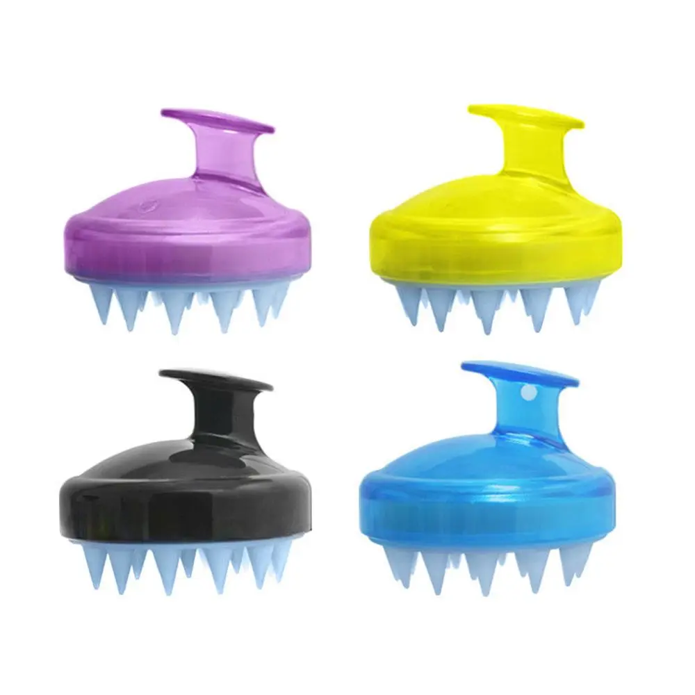 

1 pcs Spa Slimming Massage Brush Silicone Head Body Shampoo Scalp Massage Brush Comb Hair Washing Comb Shower Bath Brush props