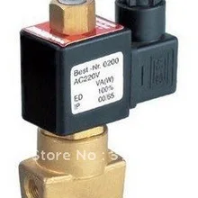 1/" Латунь Электромагнитный клапан нормально разомкнутый 2W025-08-NO DC12V, DC24V, AC110V или AC220V