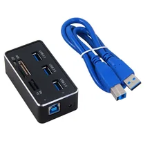 Usb 3,0 7 в 1 кард-ридер 3 usb 3,0 порта SD TF M2 MS кард-ридер с usb-концентраторами для путешествий высокоскоростная