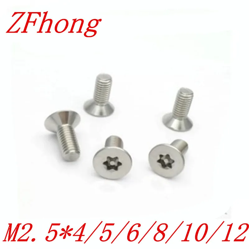 

1000pcs M2.5 2.5mm Security Screw Flat Head Socket Cap Torx Screws Tamper Resistant Stainless Steel