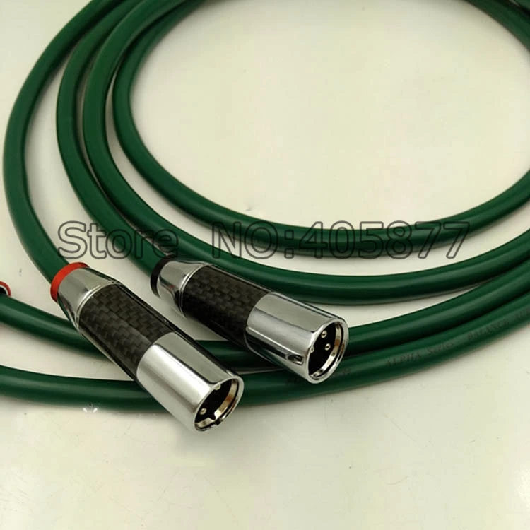 Пара 1 м OCC проводник XLR сбалансированный аудиокабель с углеродным волокном Plug HIFI