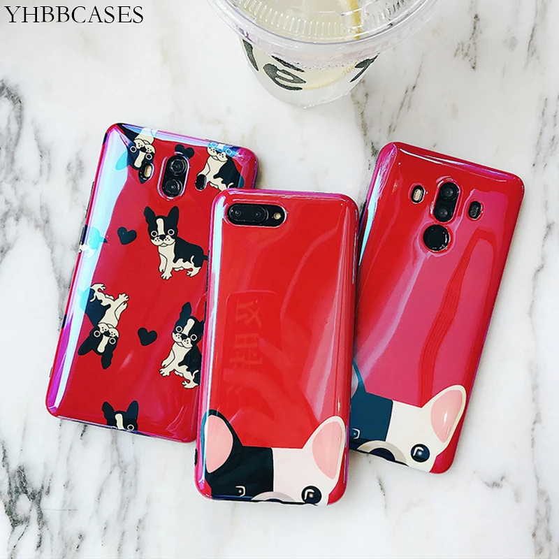 YHBBCASES Blu-Ray чехол для телефона с мультипликационным бульдогом huawei P20 Pro Mete 10 Honor s