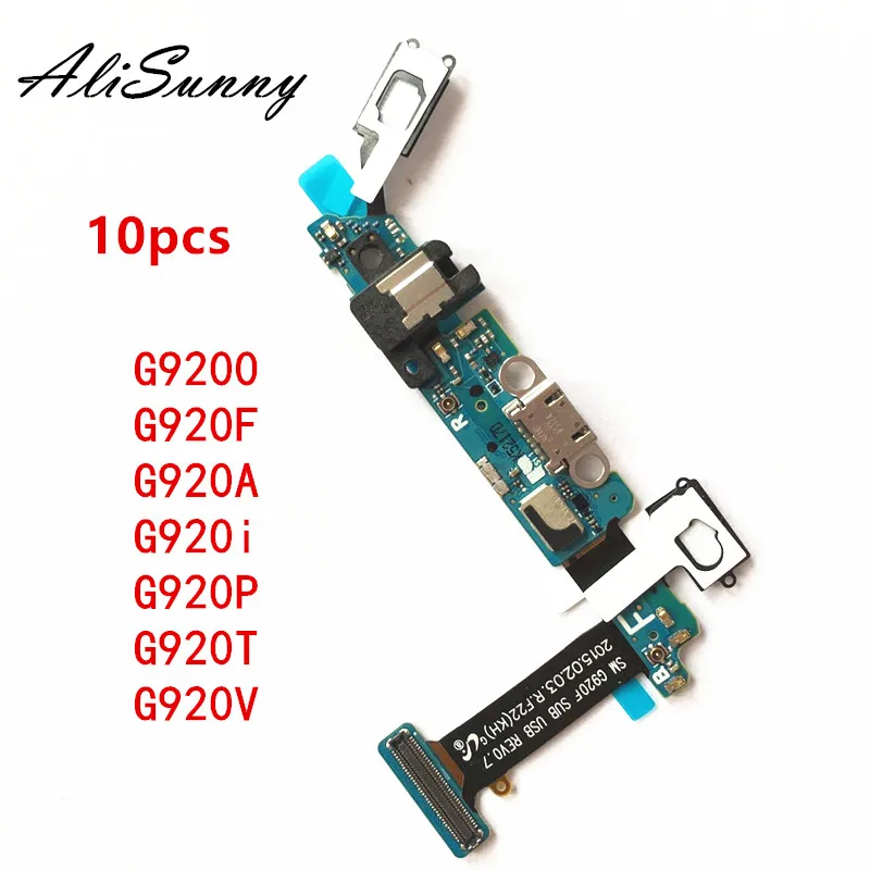 AliSunny 10 шт. зарядный гибкий кабель для SamSung Galaxy S6 G920F G920A G920T G920V G920i G9200 usb порт док