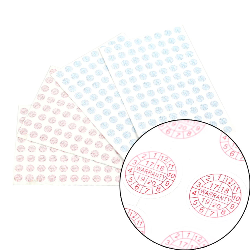 208 шт. 2 цвета- Year10* 10 мм разрушаемая этикетка наклейка гарантия Защитная печать наклейка круглый Размеры