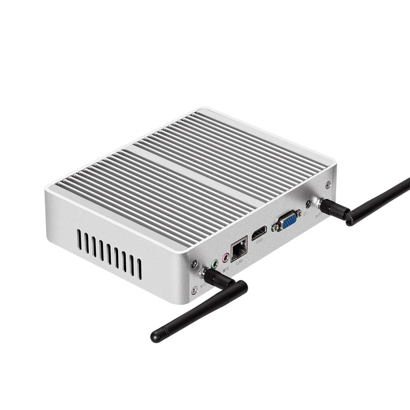  Fanless Mini PC Computer Intel Core i3 5005U i5 4200Y i7 4610Y Windows 10 HTPC HDMI VGA Dual Displa