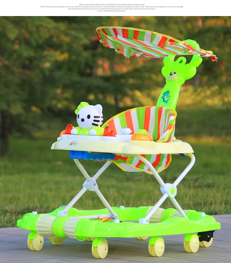Детская прогулочная машина функция детские ходунки с колесиком ходунки Дети активности регулируемые детские ходунки