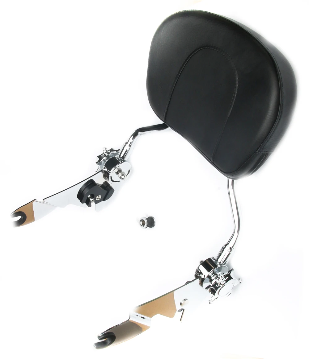 Motorcycle Chrome Adjustable Detachable Backrest Sissy Bar Chrome For Harley Touring 09UP Parts