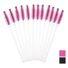 

Hot!Good Sale 50pcs Disposble Eyelash Brush Mascara Wands Makeup Cosmetic Tools pincel maquiagem makeup brush Eyelashes Agu 3