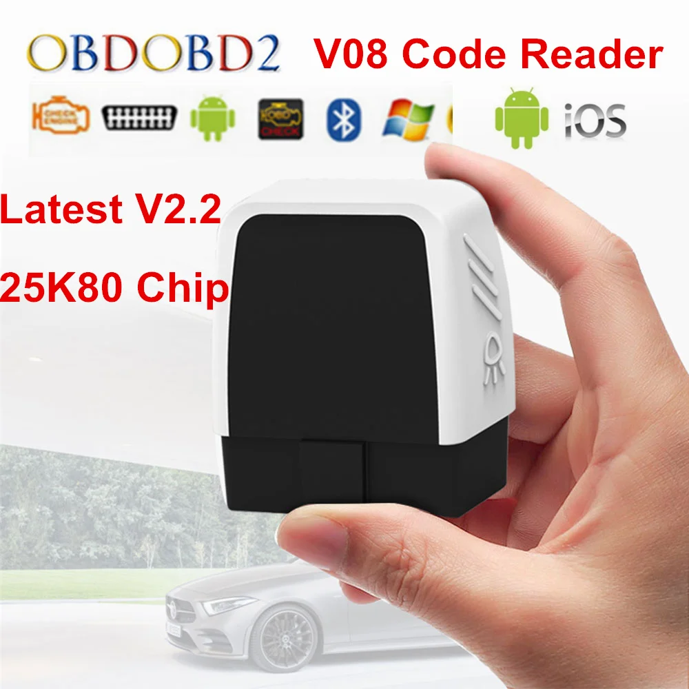 A ++ V08 Bluetooth ELM327 2 автомобильный диагностический сканер обновление V1.5 ELM 327