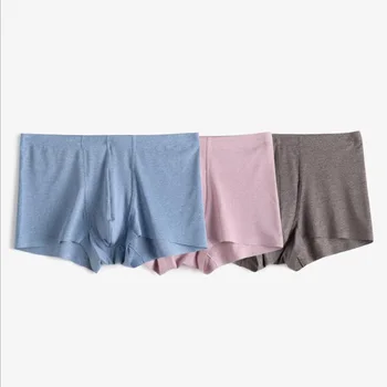 

3pcs/lot Men Boxers Modal Panties High Quality Seamless Underwear Male Underpants One Piece Boxershorts Homme Cuecas Plus Size