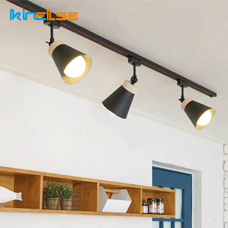 Nordic Led Track Light Colourful Connector Direction Adjusted Rail Nordic Led Track Light Colourful