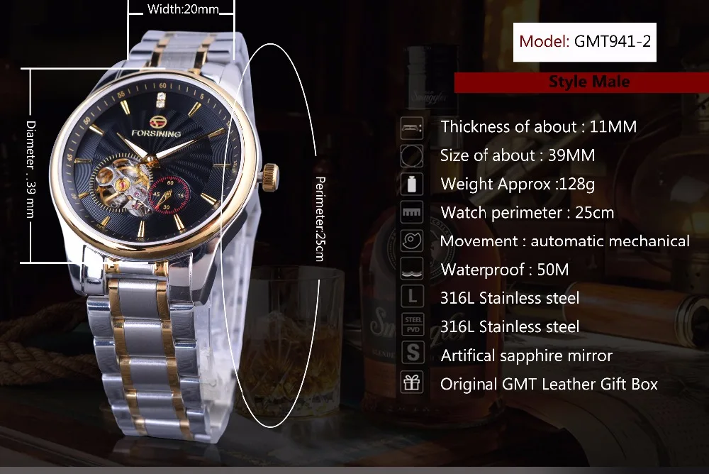 Forsining الكلاسيكية سلسلة الياقوت الكريستال tourbillion 316l ستانلس ستيل للرجال ووتش top ماركة فاخرة التلقائية الميكانيكية ووتش Forsining الكلاسيكية سلسلة الياقوت الكريستال tourbillion 316l ستانلس ستيل للرجال ووتش top ماركة فاخرة التلقائية الميكانيكية ووتش