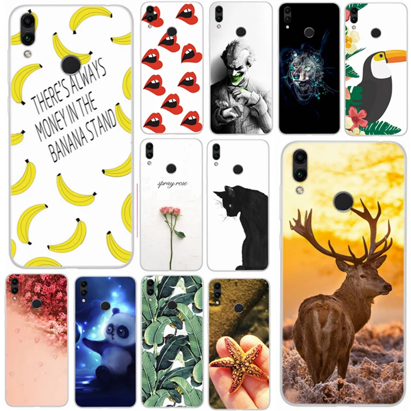 

Soft TPU For Huawei Honor 8c Case 6.26 inch Silicon Printed Back Cover Honor8c On Phone For Huawei Honor 8c BKK-L21 Clear ky103