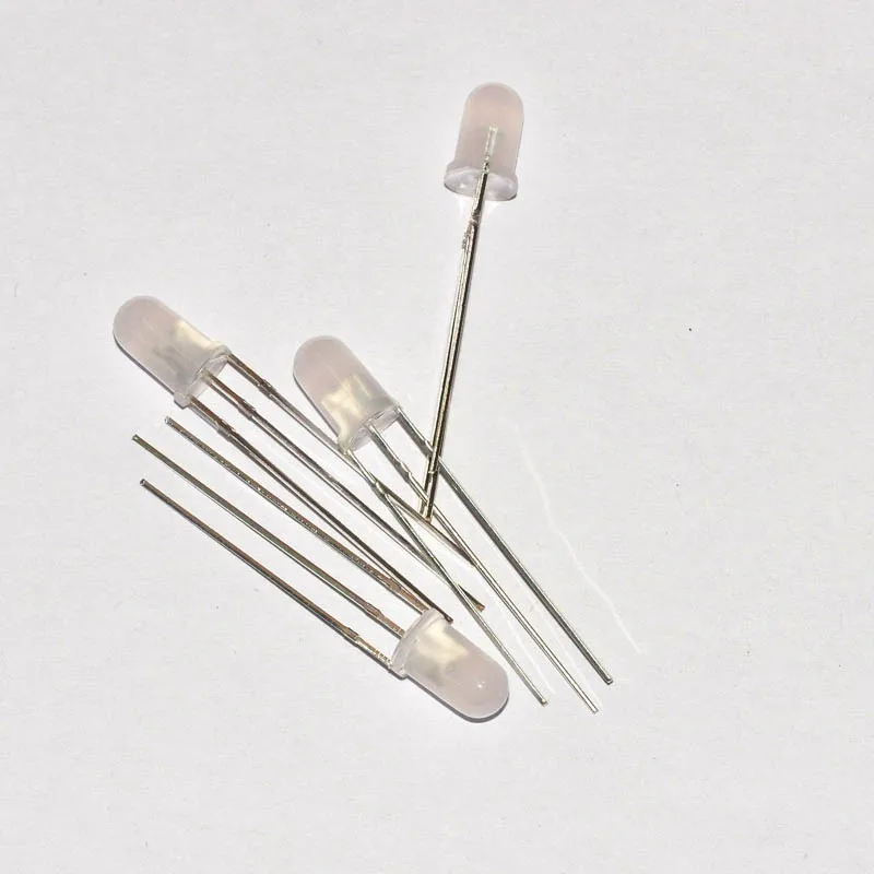 5mm red green bicolor led common anode round with domed top foggy lens 3pins high brightness(1)