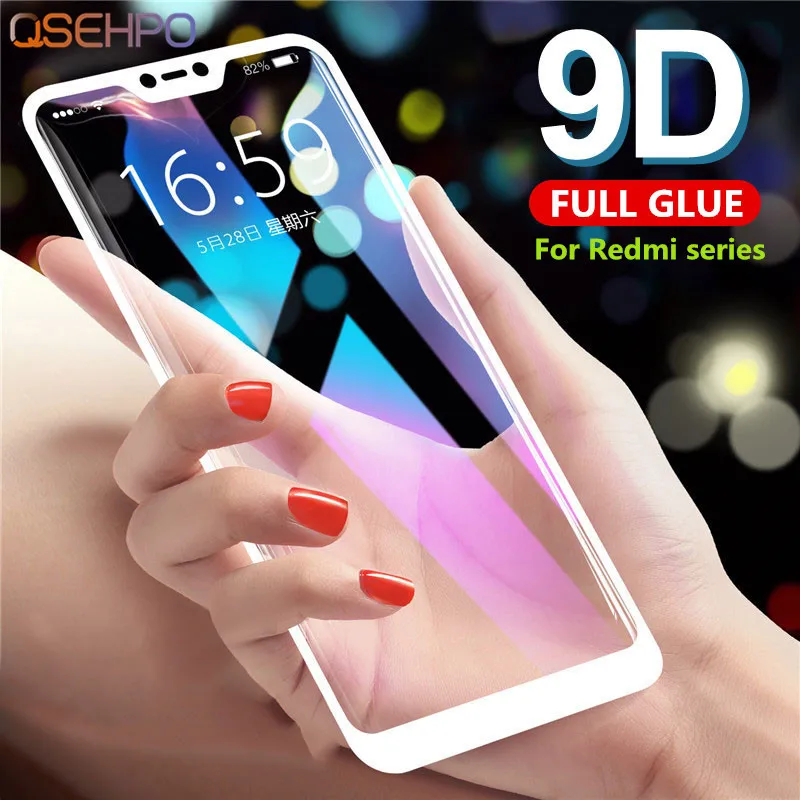 

9D Full Glue Tempered Glass For Xiaomi Redmi 5 5A 6 Pro Screen Protector For Redmi 5 Plus Note 5 6 5A Pro S2 Protective Film