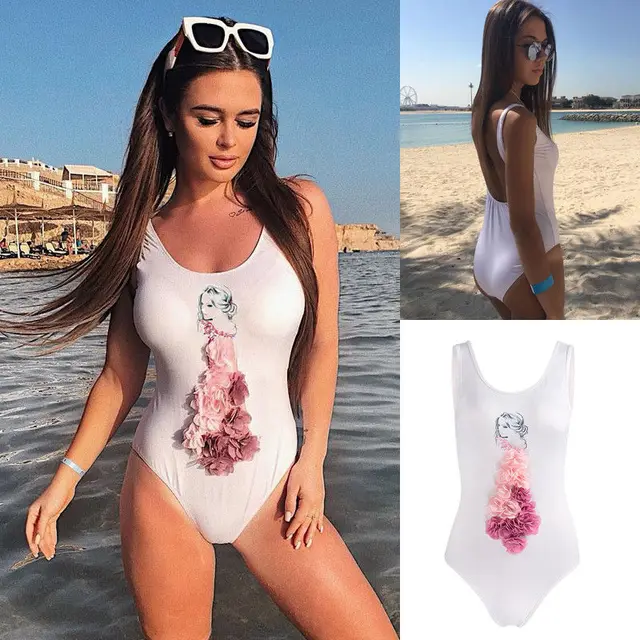 Pudcoco Nice Y Women Swimwear Beachwear Push Up Bathing Pudcoco Nice Y Women Swimwear Beachwear Push Up Bathing One Piece Swimsuit Lady Beach Dress