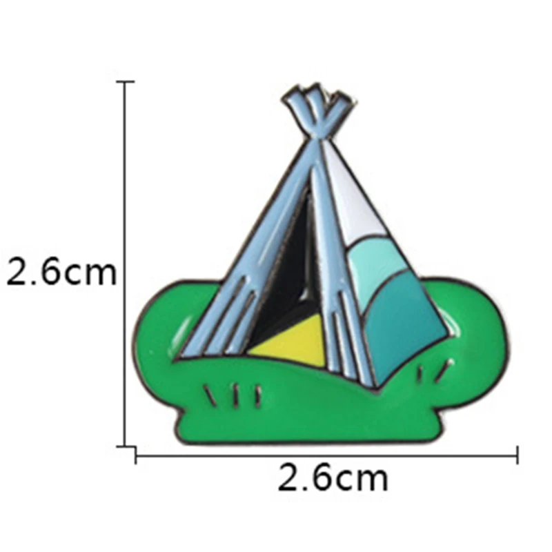 HALDER 6 стилей кактус палатка горный автомобиль путешествия мальчик девочка эмаль броши рюкзак Открытый Кемпинг энтузиаст нагрудные значки булавки