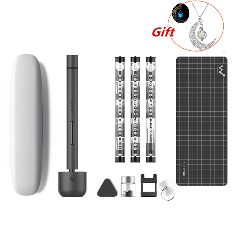Wowstick 1P 1F Pro мини прецизионная электрическая отвертка намагничитель 56 шт. 4 мм