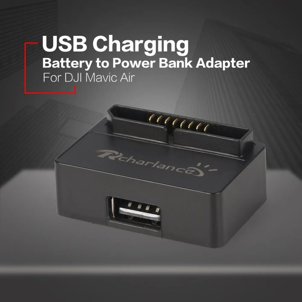 USB Charging Battery to Power Bank Adapter for Origainl DJI Mavic Air Drone Intelligent Flight