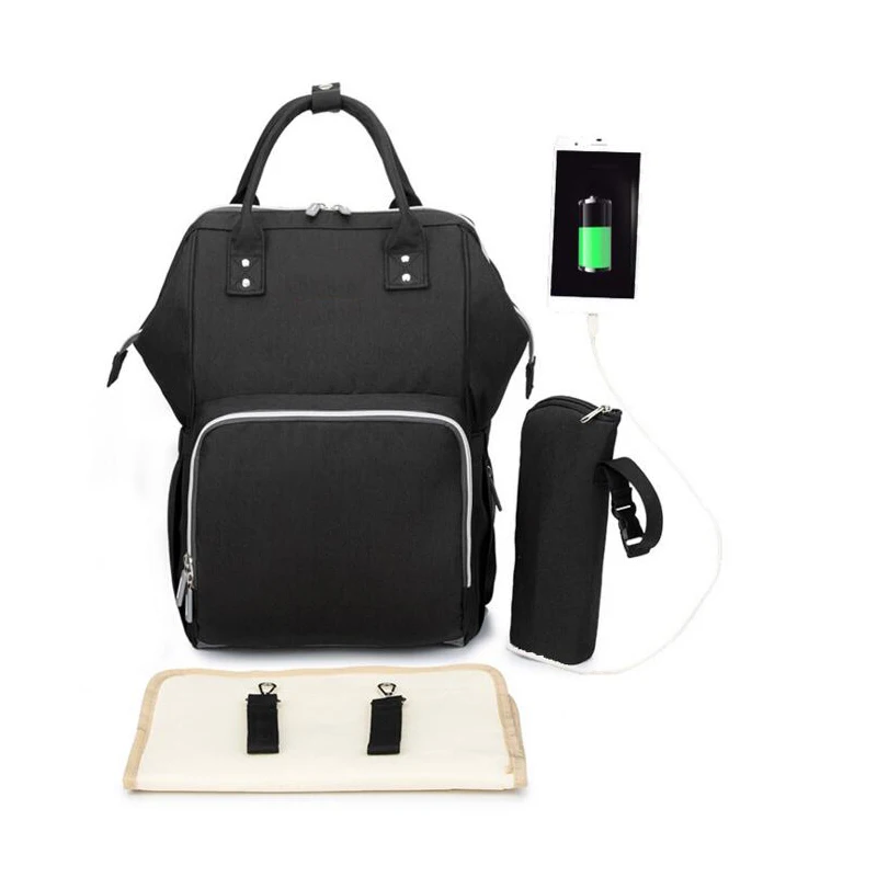 

Fashion European and American style shoulders maternal and child package multi-function diaper backpack waterproof baby care bag