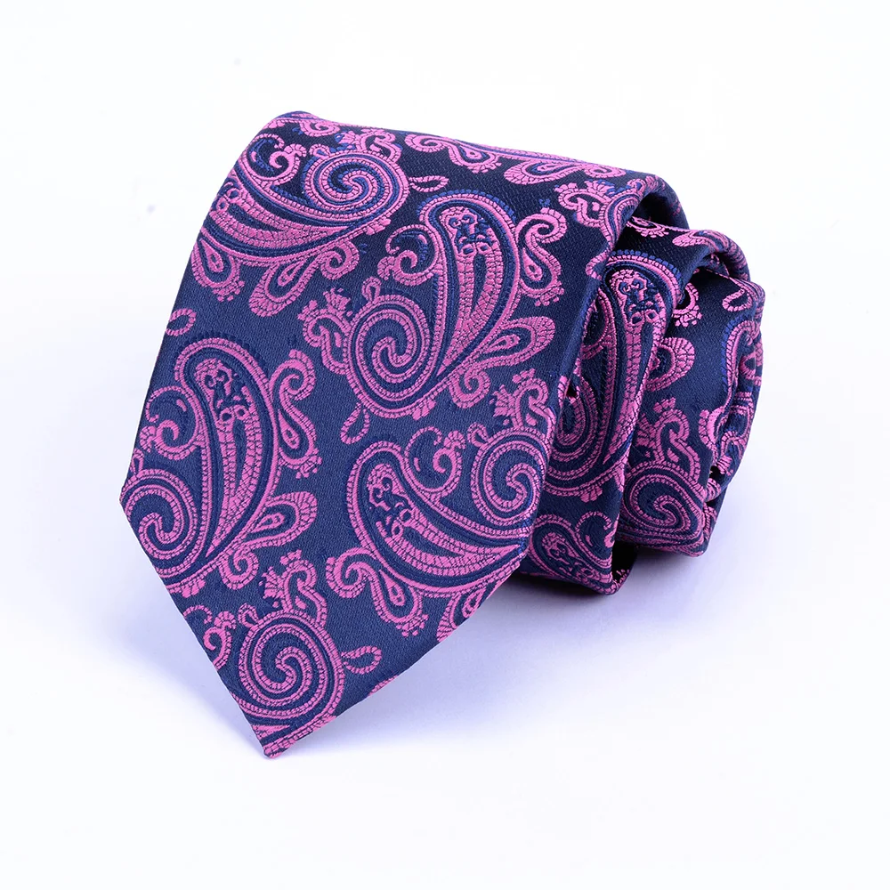Gusleson качество Пейсли шелковые мужские галстуки шеи галстук 8 см Цветочные Галстуки для мужчин тканый галстук, жаккардовый костюм Бизнес Свадебная вечеринка