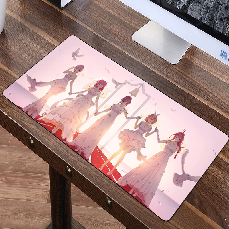 

FFFAS Large Japan Cartoon Get Marry Mouse Pad Mat the quintessential quintuplets Desk Table Mousepad Office Many Size Rubber Rug