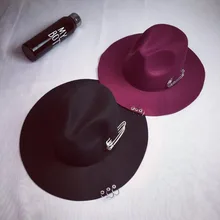 Новая английская Кепка с кольцами, осенняя и зимняя Ретро английская джазовая Кепка, кепка для отдыха в британском стиле, модные женские фетровые шляпы