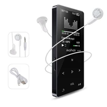 Металлический Bluetooth спортивный MP3-плеер Портативный аудио 8 Гб со встроенным динамиком fm-радио APE Flac музыкальный плеер 1,8 дюймов экран