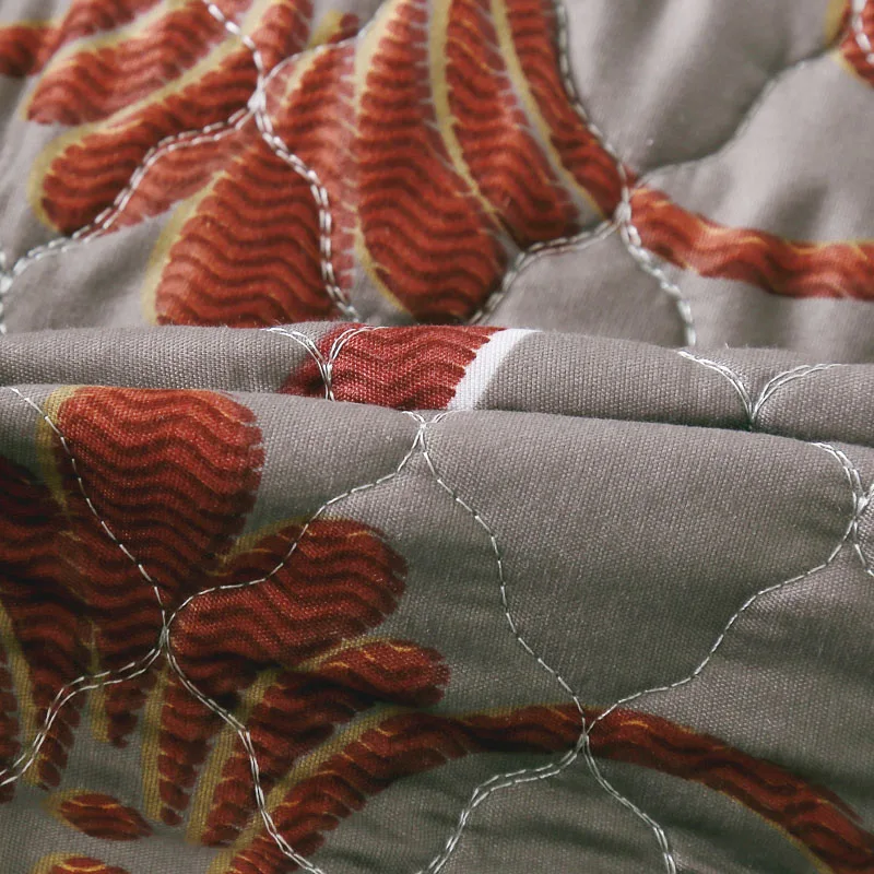 Модный стиль с вышивкой, летнее тонкое одеяло, комплект из 3 предметов, серый кондиционер, одеяло с 2 наволочками, цветочный дизайн, Комплект постельного белья