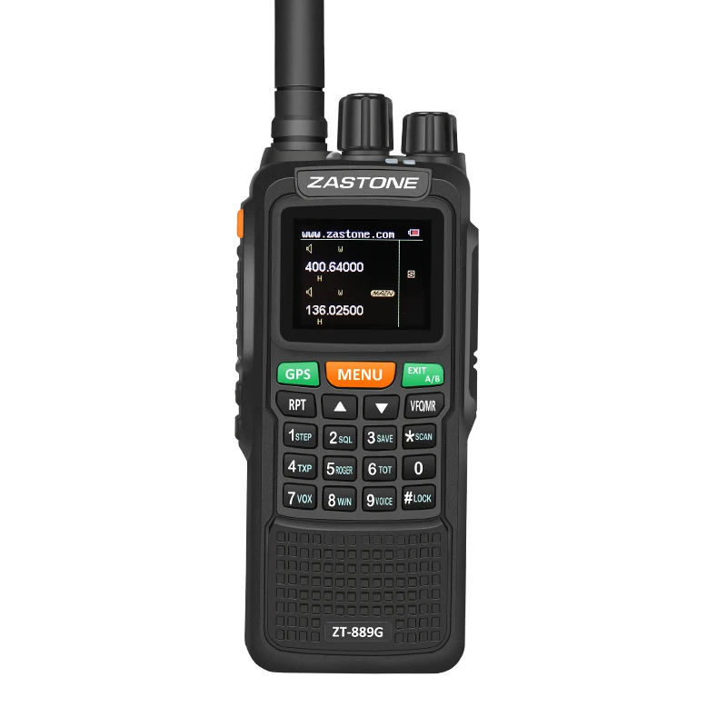 Zastone 889G gps 10 Вт портативная рация 999CH VHF/UHF 3 км 10км мощное двухстороннее радио