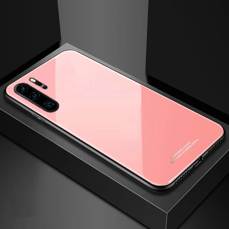 SemgCeKen mirror glass case for samsung galaxy note 10 pro note10 10pro luxury original silicone silicon hard back phone cover - Цвет: pink