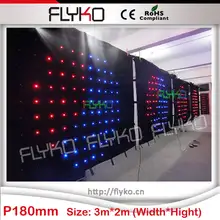 P18 3x2 м LED редактирования программного обеспечения гибкие DJ светодиодный видеоэкран