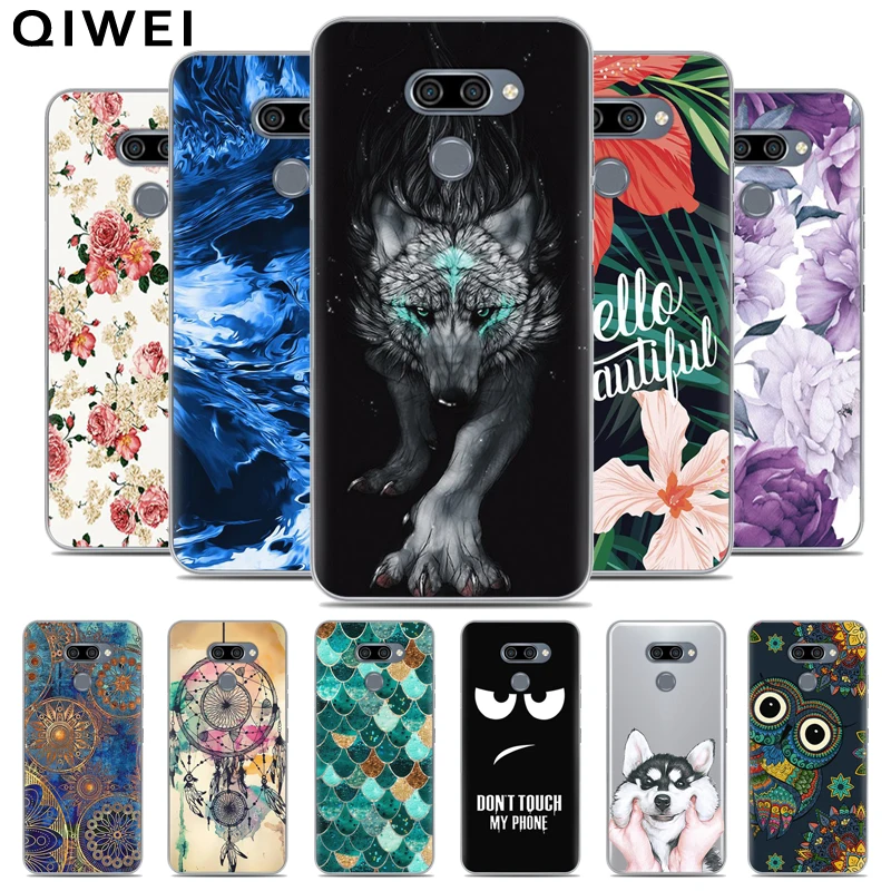 

For LG K50 Case 6.26'' Slim Cute Cartoon Painted Soft TPU Back Cases For LG K50 Case K 50 Phone Cover Coque For LG K50