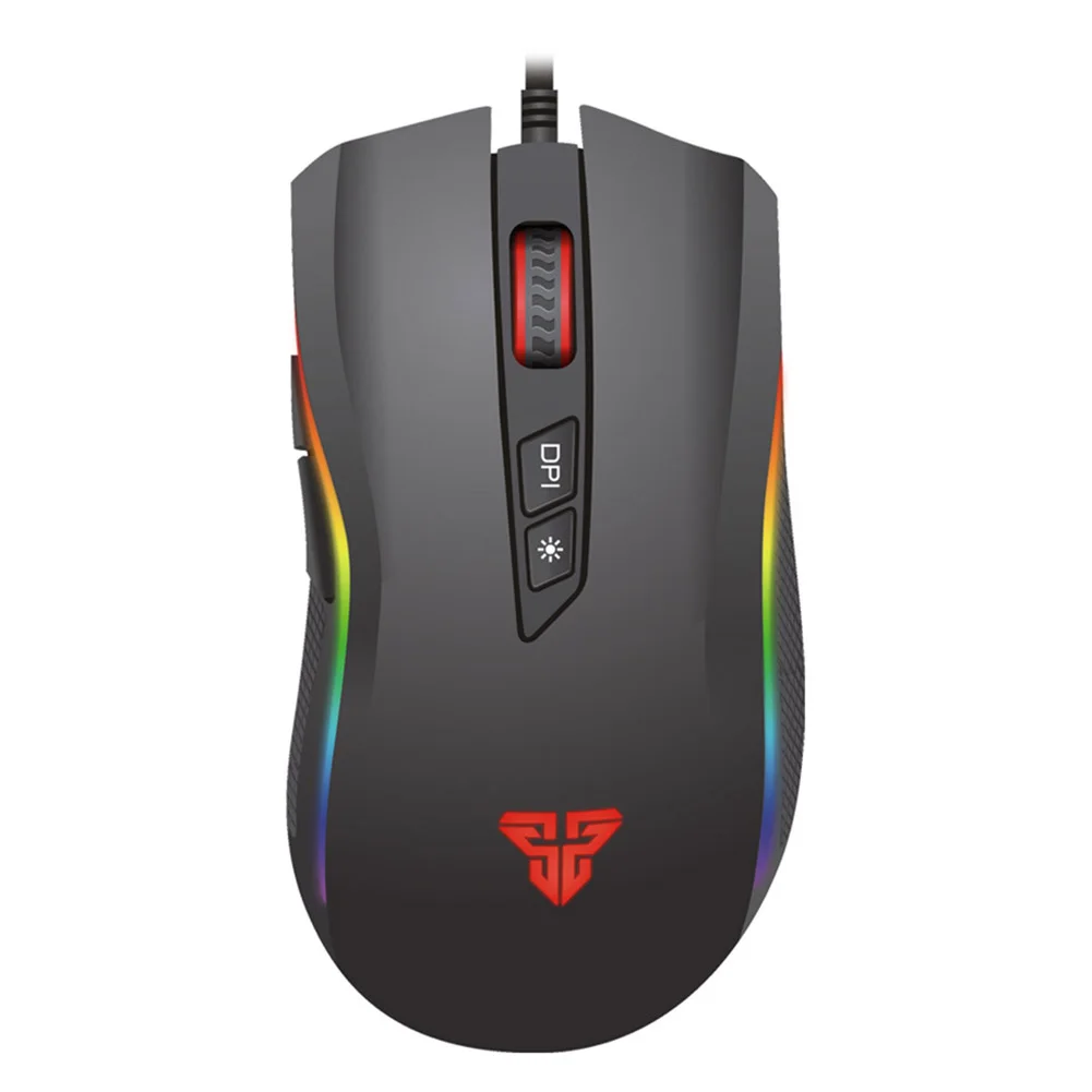 

Gaming Mouse Mice 4800dpi USB Wire RGB Programmable 7 Button Ergonomic For Computer QJY99