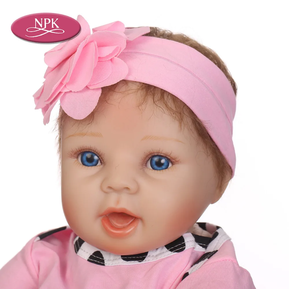 NPK 55CM Reborn Baby DOll Silicone New Born Baby Doll Bebe Reborn Menina 2018 Fashion Children Gift For Kids Princess Bonecas (3)