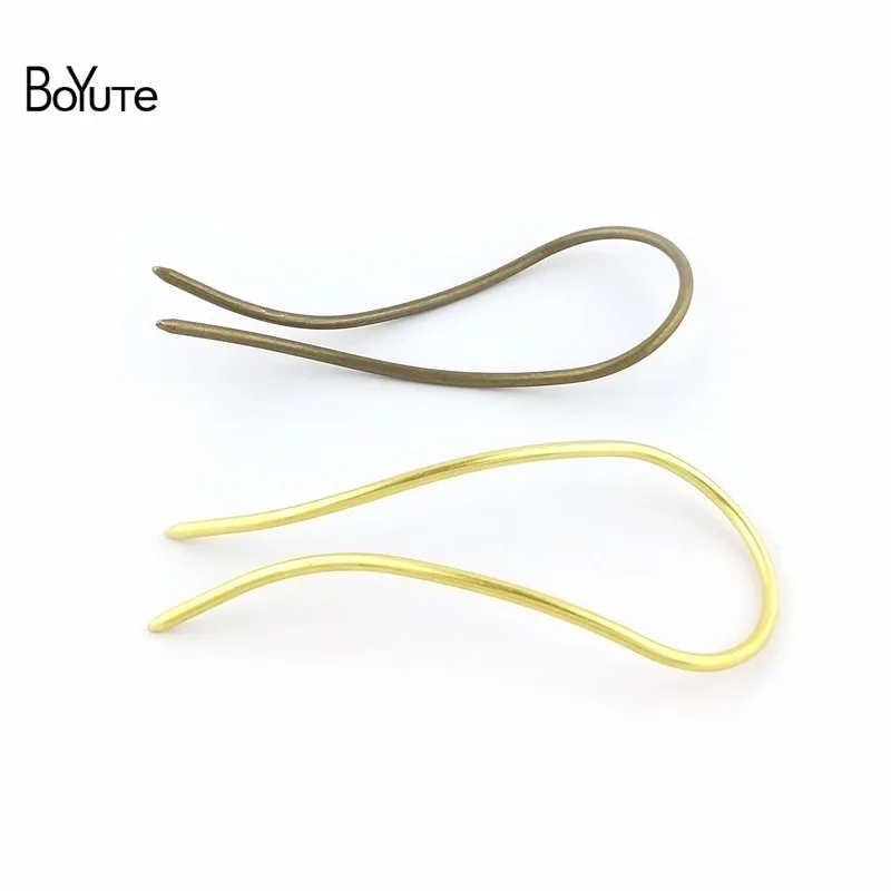 BoYuTe 1 Piece 1003MM Metal Brass Arch Hair Stick Diy Hand Made Hair Jewelry Accessories 7 Colors (5)