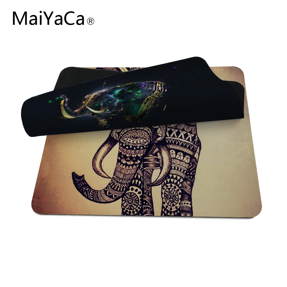 MaiYaCa Elephant Vintage Pattern Style Anti-slip Mousepad Computer Mouse Pad Mat for Optal Me Trackball Mouse Not Lockedge mouse pad
