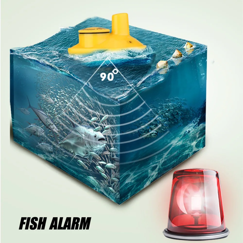 120M Fishing Finder Wireless Fishing Lure LCD Color Screen Sonar Echo Sounder Alarm Fish Finder (6)