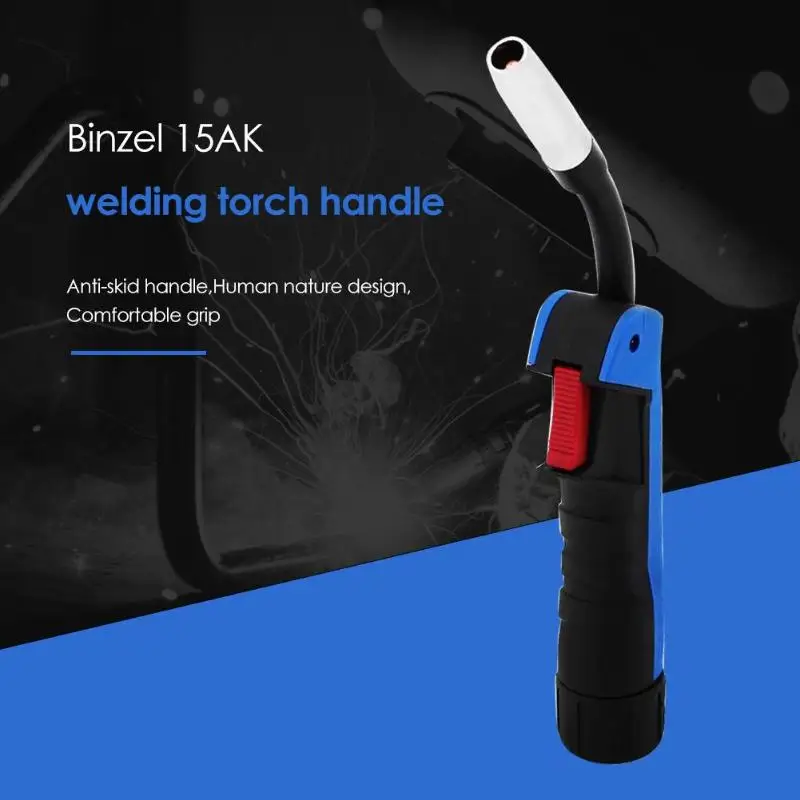 15AK MIG MAG Torch Gun European Style Welding Gun Professional 15AK Argon Arc Welding Torch Head Anti-skid Handle
