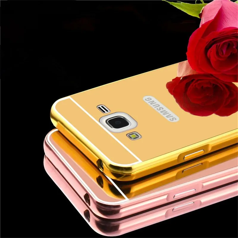 Luxury Metal + Mirror Acrylic Case For Samsung Galaxy Grand 2 Duos G7102 G7106 G7108 Mobile Phone Protective Back Cases (15)