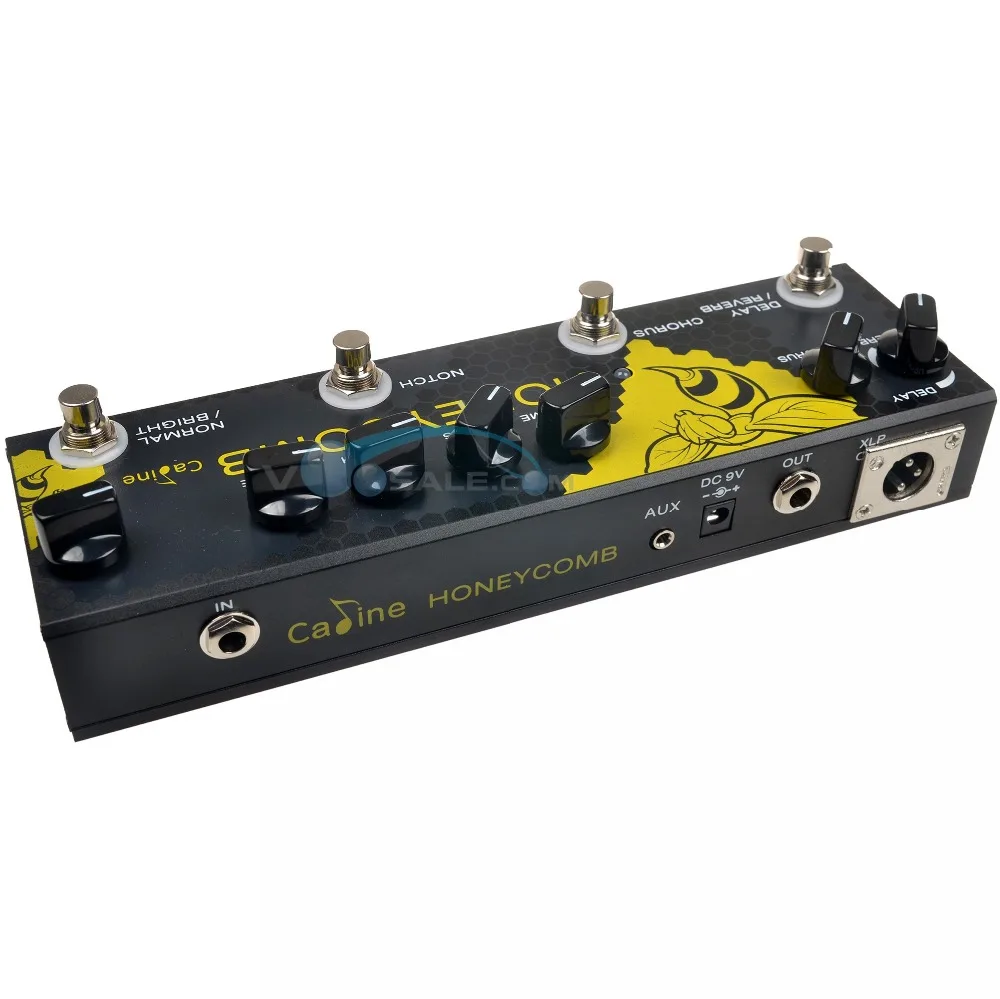 Caline CP-48 Acoustic Guitar Multi Effects Pedal Honeycomb 9V Guitar Pedal Effect Guitar Accessories Guitar Parts With XLR Cable Caline CP-48 Acoustic Guitar Multi Effects Pedal Honeycomb 9V Guitar Pedal Effect Guitar Accessories Guitar Parts With XLR Cable
