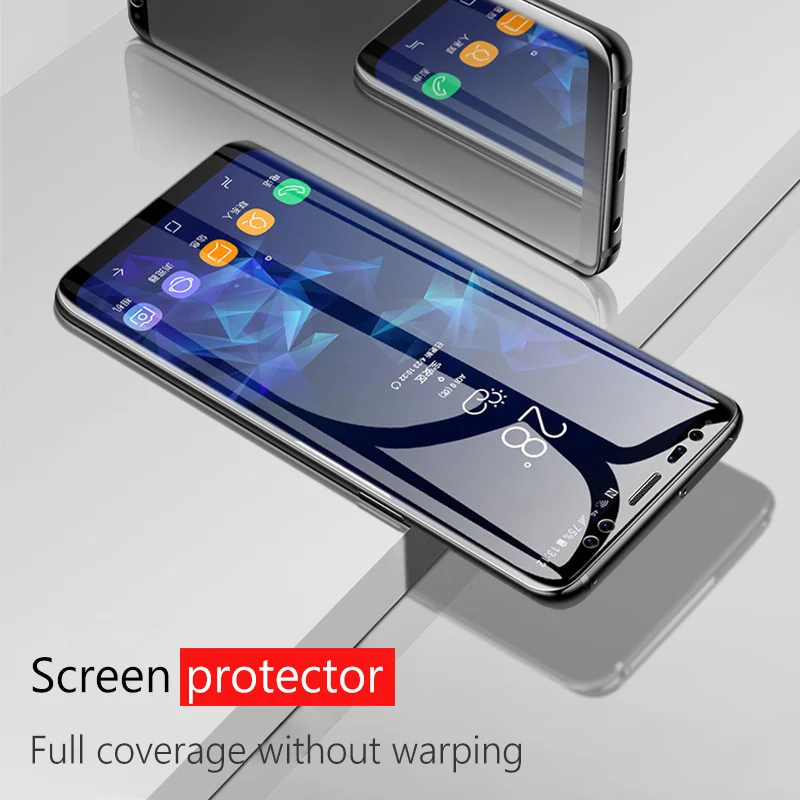 ESVNE 6D изогнутый край 9H закаленное стекло для Samsung Galaxy S8 S9 защита экрана S6 S7 Edge Note 9 8